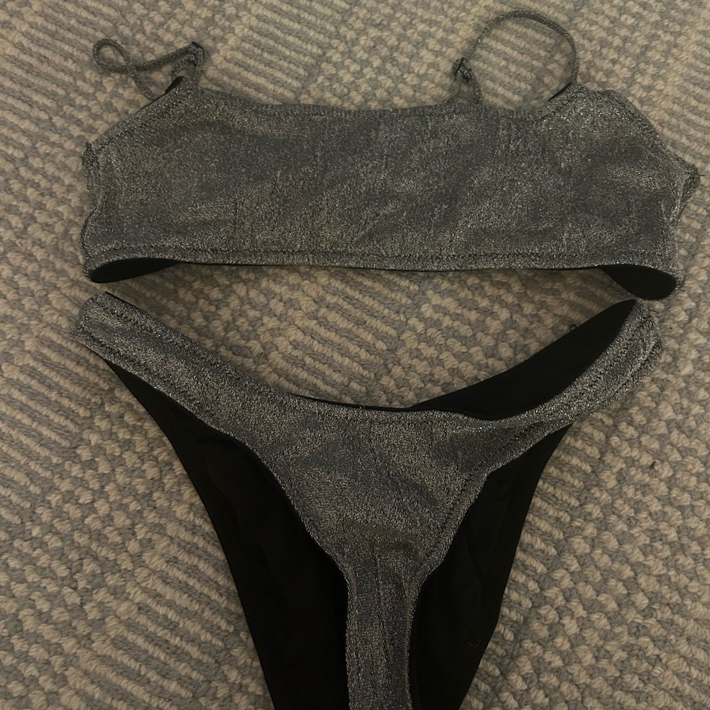 TRIANGL bikini black with silver